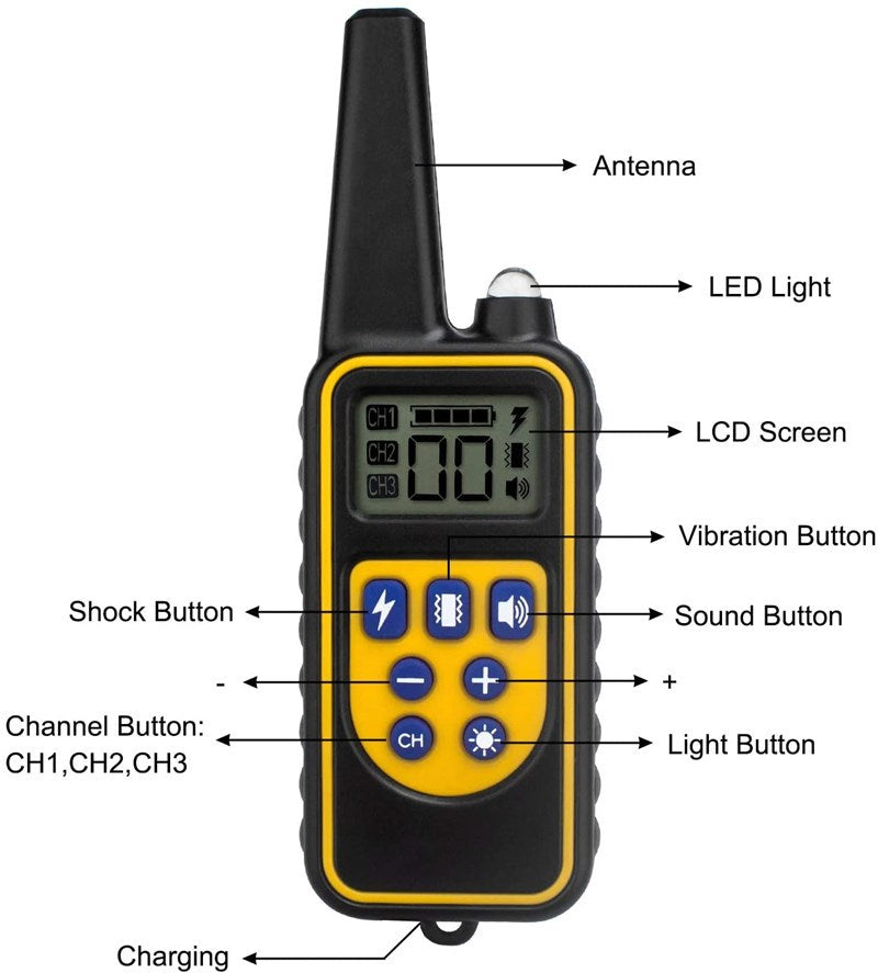 Dog training device rechargeable