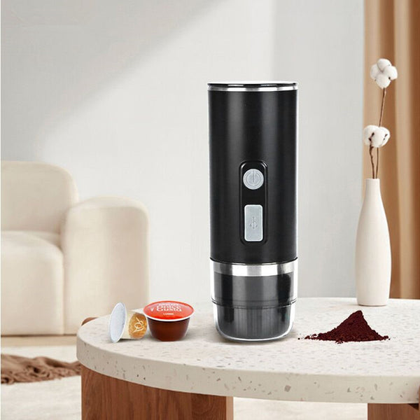 Portable capsule coffee machine